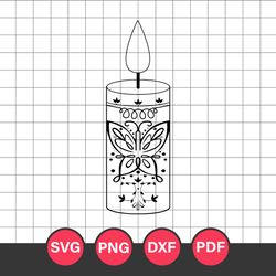 encanto candle outline svg, magic candle svg, encanto svg, disney svg, png dxf pdf digital file