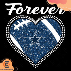 forever dallas cowboys heart diamond svg, sport svg, cowboys svg, dallas svg