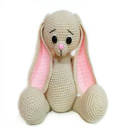 crochet pattern long eared rabbit pdf ternura amigurumi english // espanol