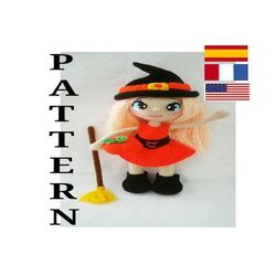 patron amigurumi annie la brujita pdf //pattern amigurumi annie, the little witch pdf// modele amigurumi annie la petite