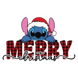 Merry Christmas Stitch Svg, silhouette svg fies