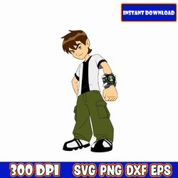 ben 10 svg files bundle, ready for cricut, silhouette, laser engraving, cutting files, no background, instant download