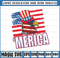 Patriotic Independence Day Png, 4th July American Merica Eagle Png, patriotic tee digital, Merica Freedom Funny, Digital