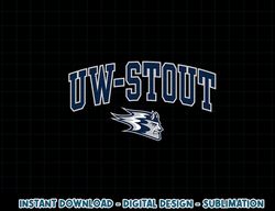 wisconsin stout blue devils arch over white
