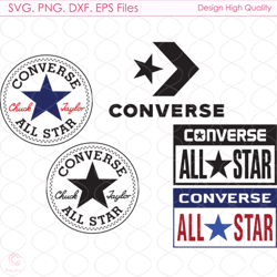 converse logo bundle svg, trending svg, converse logo svg, shoes brand logo