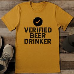 verified beer drinking tee