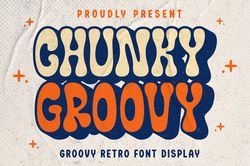 chunky groovy font