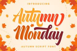 autumn monday font