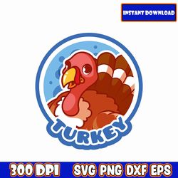 turkey svg, baby animals svg bundle, cute animal svg, woodland animals