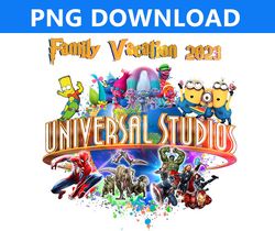 Universal Studios Png, Universal Trip 2023 Png, Universal shirt Png, Family Vacation 2023 Png, Birthday Family Vacatio