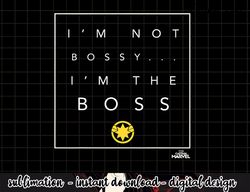 captain marvel not bossy i m the boss graphic png, sublimation
