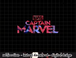 captain marvel tie dye fill title logo