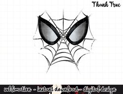 kids marvel spider-man web face kids graphic png, sublimation