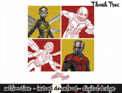 marvel ant-man & the wasp digital box panels graphic png, sublimation