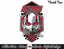 marvel ant-man & the wasp red headshot badge graphic png, sublimation