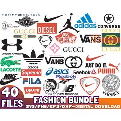 40 files fahshion bundle svg png eps dxf