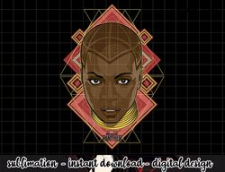 marvel black panther movie okoye prism face graphic png, sublimation