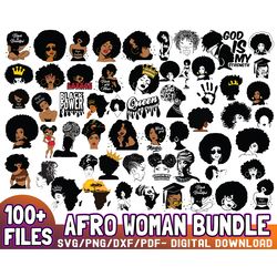 1000 files afro woman svg bundle