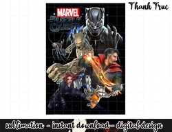 marvel puzzle quest galaxy team poster graphic png, sublimation