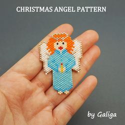 christmas angel pattern christmas tree decoration home decor xmas ornament beaded design seed bead brick stitch beadwork