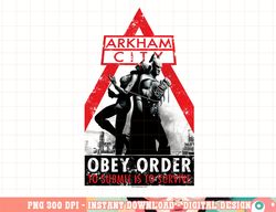 batman arkham city catwoman obey order png, digital print,instant download