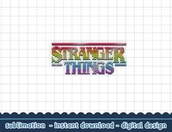 stranger things 4 rainbow pixel sparkles png,digital print