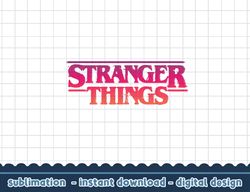 stranger things 4 text logo gradient red orange png,digital print
