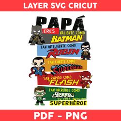 papa png, batman png, robin png, the flash png, superman png, superhero png, avenger png, father's day png -digital file