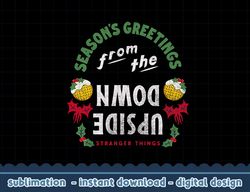 stranger things christmas upside down season greetings png,digital print