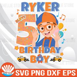 personalized blippi theme birthday boy svg, blippi svg, blippi birthday svg, custom digital download