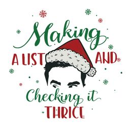 david ew 2020 making a list and checking it thrice schitts, creek christmas tv show ugly christ svg, silhouette svg fies