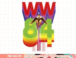 dc comics wonder woman 84 rainbow logo png, digital print,instant download