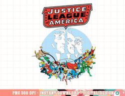 dc justice league america splash silver age png, digital print,instant download