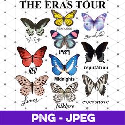 the eras tour butterfly vintage png, taylor's version png , merchandise gift, taylor's version png, the eras tour 2023 p