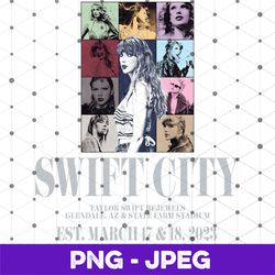 retro swift city est 2023 the eras tour glendale png, ts the eras tour 2022 midnights sweatpng, swiftie tour png, taylor