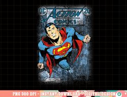 superman action 419 distress t shirt png, digital print,instant download
