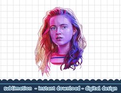 stranger things max large rose tone portrait png,digital print