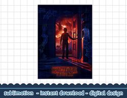 stranger things will open door poster png,digital print