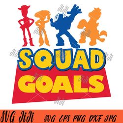 toy story squad goals svg, buzz lightyear svg, woody svg