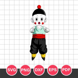 chiaotzu dragon ball svg, dragon ball svg, anime svg, dragon ball character svg, svg, png dxf eps pdf file