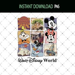 mickey png, disney trip png, mickey minnie daisy, disney family vacation png wdw png, magic kingdom png, donald pluto pn
