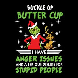 buckle up butter cup the grinch, christmas svg, silhouette svg fies