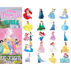 230 files png bundle disney princess