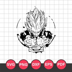vegeta svg, skill vegeta svg, dragon ball svg, anime svg, png dxf eps pdf digital file