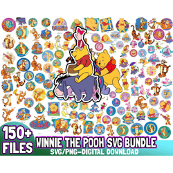 157 files winnie the pooh bundle svg