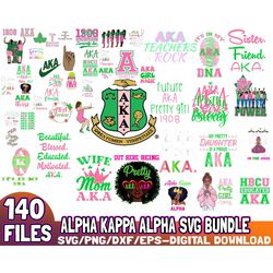 140 files alpha kappa alpha svg bundle