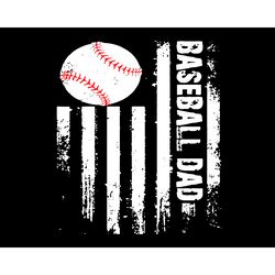 Baseball Dad American Flag Svg, Fathers Day Svg, Baseball Dad Svg, Dad Svg, Baseball Dad Svg, Baseball Ball Svg, Basebal