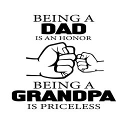 being a dad is an honor being grandpa is priceless svg, fathers day svg, honor dad svg, priceless grandpa, dad svg, gran