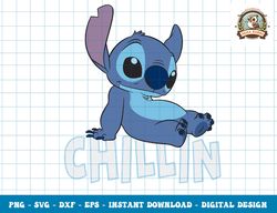 disney lilo & stitch chillin with stitch png, sublimation,dxf,svg,eps