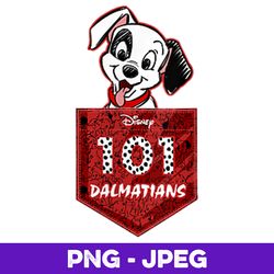disney 101 dalmatians pocket logo v2 , png design, png instant download